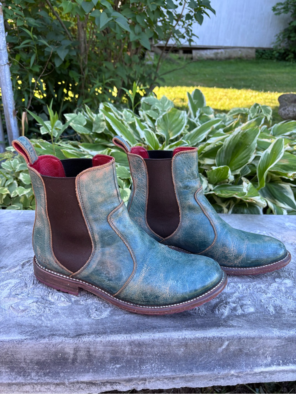 Bed Stu Nandi Teal Lux Leather Chelsea Boots Women’s 9